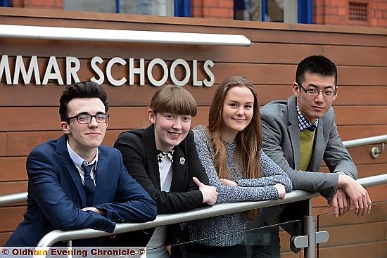 OXBRIDGE offers . . . from left, Saul Lowndes-Britton, Helen Schofield, Nicola Frost and Ning Sun