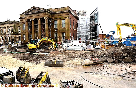 Old Town Hall cinema complex building progress. 