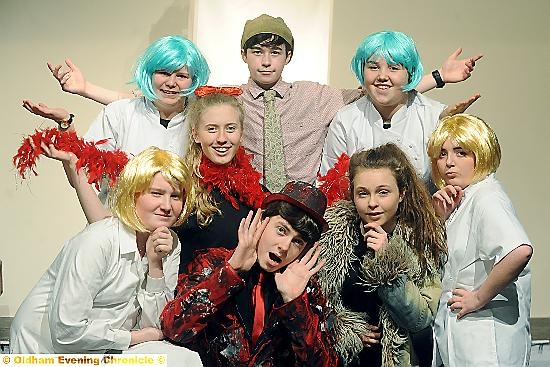 Some of the cast set to hit the big time are (back row, from the left) Katie Seddon, Danny Goodwin and Megan Makin. Middle: Ethan Curly, Emma Bradbury, Imogen Sleith and Lucy Spratt. Front: Calum Ford.