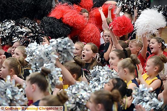 GIVE us a cheer! Oldham Schools Cheerleading competition at Radclyffe School.