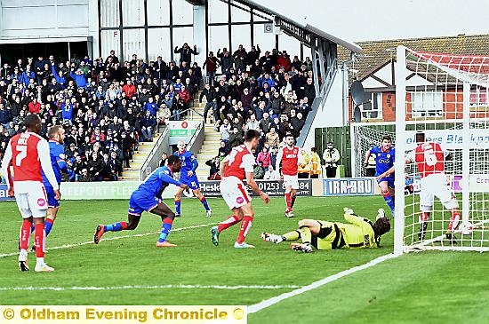 Fleetwood 1 Latics 1 - Liam Kelly scoring Latics equaliser