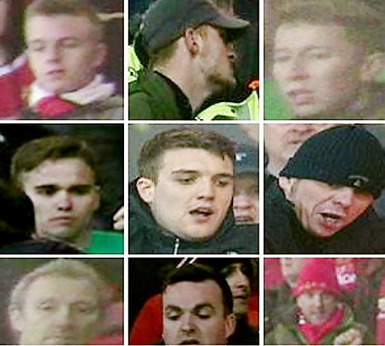 GALLERY of shame . . . the thugs police want to identify GALLERY of shame . . . the thugs police want to identify