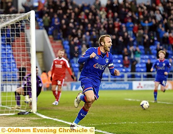 GOAL . . . Liam Kelly