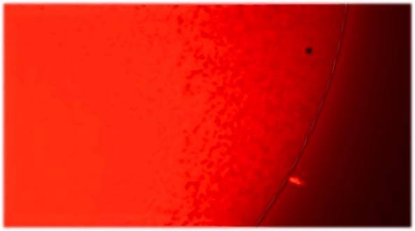 RARE... Mercury passes the sun - picture taken in Springhead.