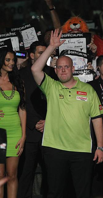 OLDHAM-BOUND AGAIN . . . Michael van Gerwen OLDHAM-BOUND AGAIN . . . Michael van Gerwen