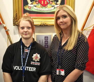 VOLUNTEER Kate Akkermans and staff member Rebecca Ellison VOLUNTEER Kate Akkermans and staff member Rebecca Ellison
