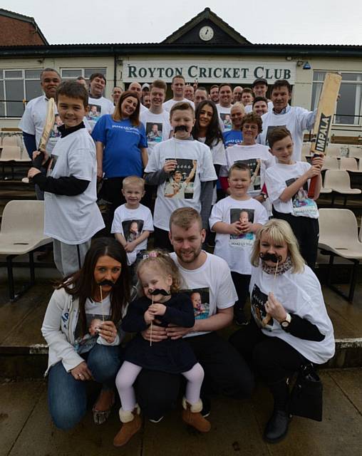 PICTURED at the funday are (front) Millie and her father, Michael Moran, with Trevor's daughters Gillian Taylor (left) and Elisabeth Lindley (right).