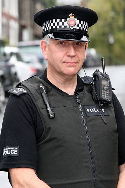 TOUGH action - Sgt Neil Barker, of the Saddleworth policing team