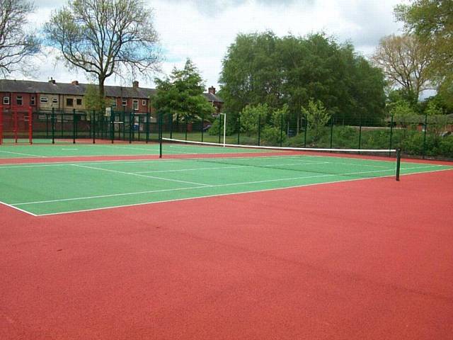A new multi-use games area, providing enhanced sporting facilities at Coalshaw Green Park