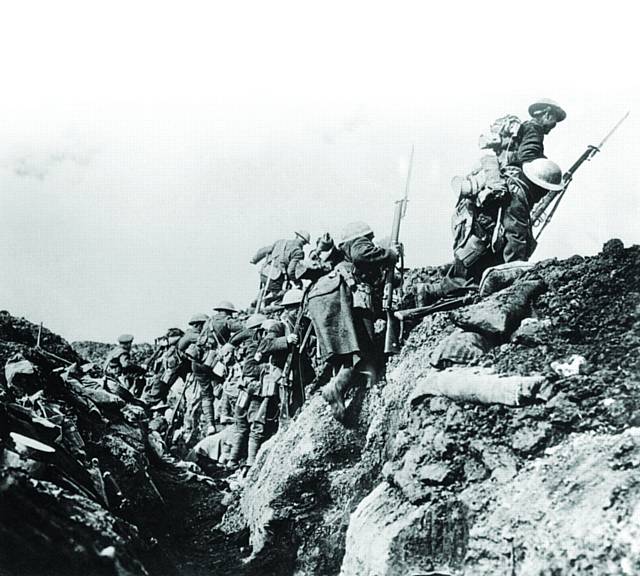 IN the trenches . . . at the Battle of the Somme