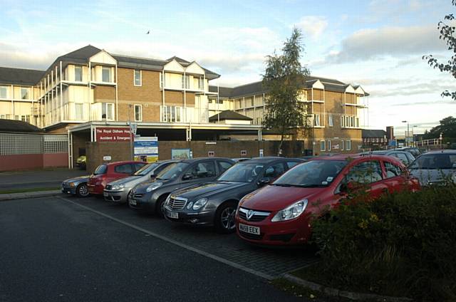 Car park at Royal Oldham Hospital