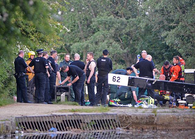 THE emergency services team at Rochdale Canal near Chadderton Hall Park