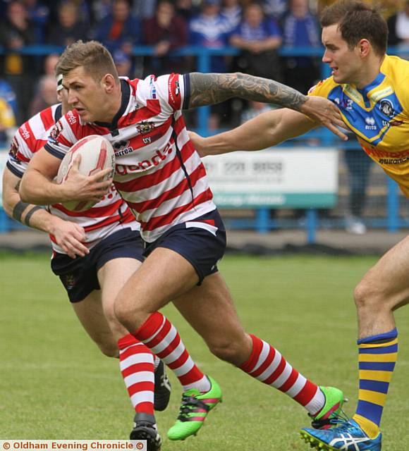 KENNY Hughes scored one of two Oldham tries KENNY Hughes scored one of two Oldham tries