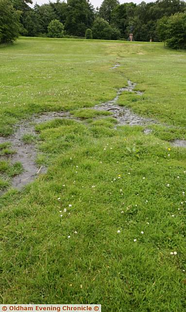 THE rain-sodden carnival site in Alexandra park