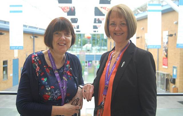 ALISON Watkinson (left) and Sue Webb