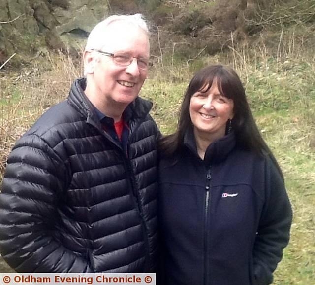 GEOFF Woods and Mo Woods at the proposed eco-camp