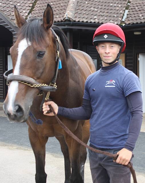 GAVIN Ashton from Oldham at the British Racing School, Newmarket