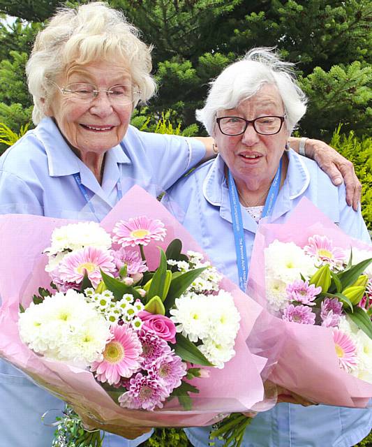 MARJORIE Bamforth (left) and Lilian Hall (right)