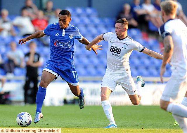 YOUNG GUN . . . Kallum Mantack has made an impact during Athletic's pre-season campaign so far 