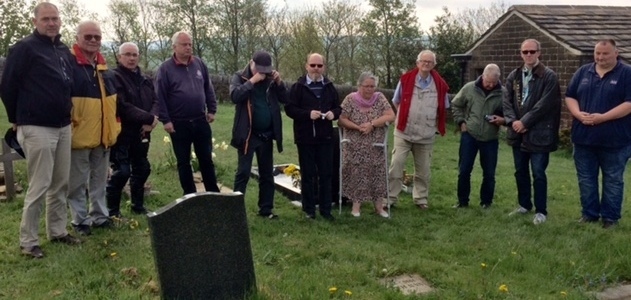 VW enthusiasts who drove from Germany gather to pay respects to the man who saved their car and factory.