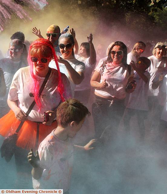 A SPLASH of colour at last year's Dr Kershaw's Colour Blast 3k run in Alexandra Park
