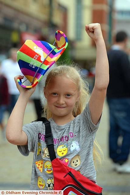 Oldham Rainbow Pride. Peyton Palfreyman (8) 