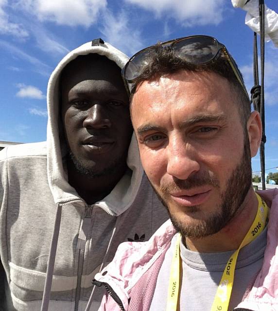 DANNY with hip hop artist Stormzy