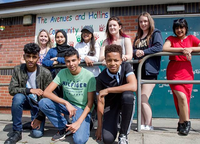 REEL dedication ... back row (from left): Stephanie Hill, Mahima Ahmed, Lindsey Martin, Cara Milton, Chloe Hart and Rabiah Aziz. Front row: Ekram Ahmed, Shonal Kapoor and Sirak Girmay