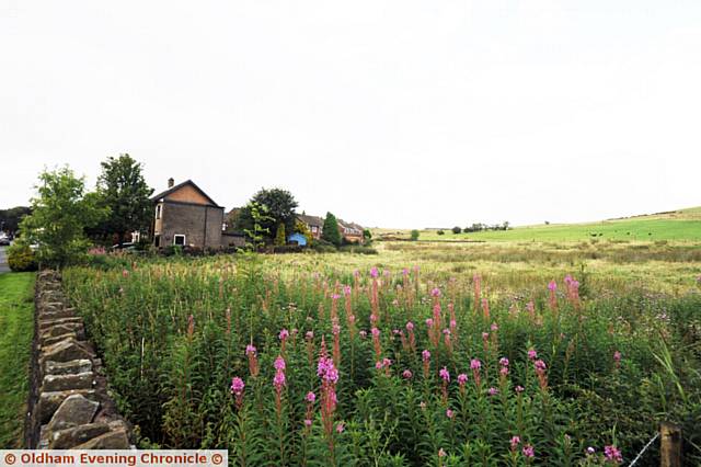 Residents at Haven Lane Moorside protest regarding revised Housing Development