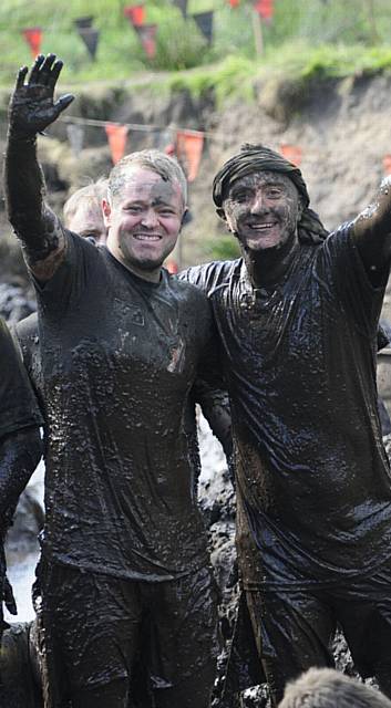 Chadderton Park Cerebral Palsy coaches and parents take on the Tough Mudder Half to raise money for the team. Pic by parent Matthew Palmer