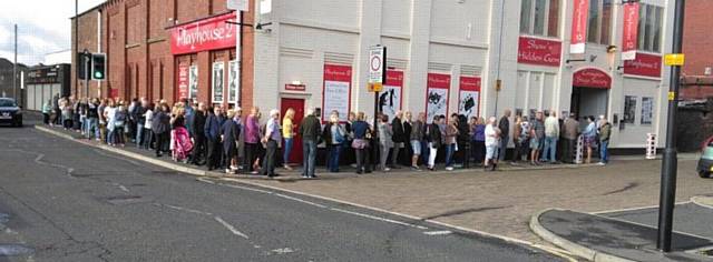 Music fans flocked to the Playhouse 2 as tickets went on sale for Elvis impersonator Chris Connor who will be performing there on December 8, 9, 10, 15, 16 and 17.