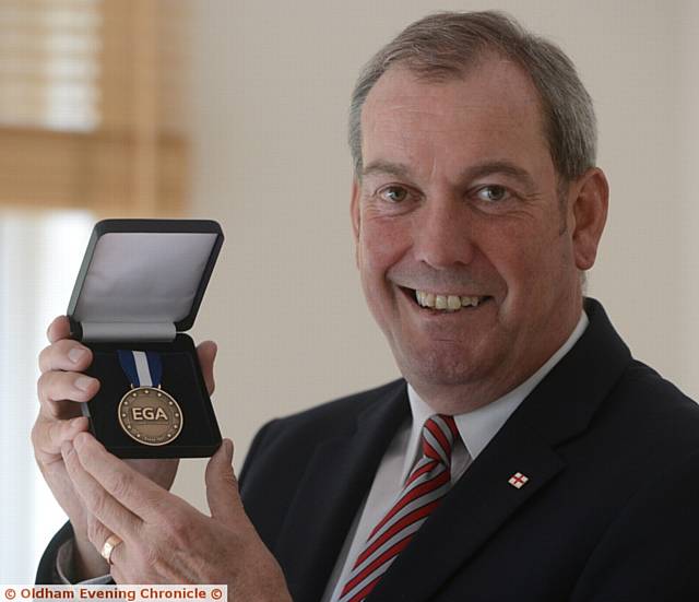 Chadderton golfer Ian Crowther won a team tournament representing England.