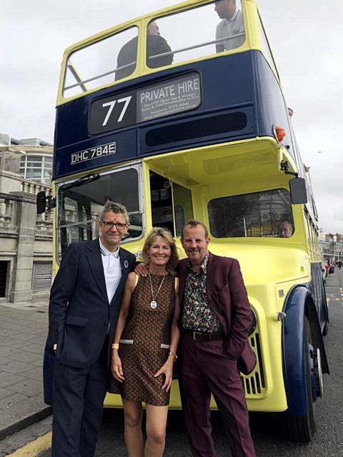 Lyn Neville and Damian Partridge with Gary Shail, Spider in Quadrophenia. Lyn Neville and Damian Partridge with Gary Shail, Spider in Quadrophenia.