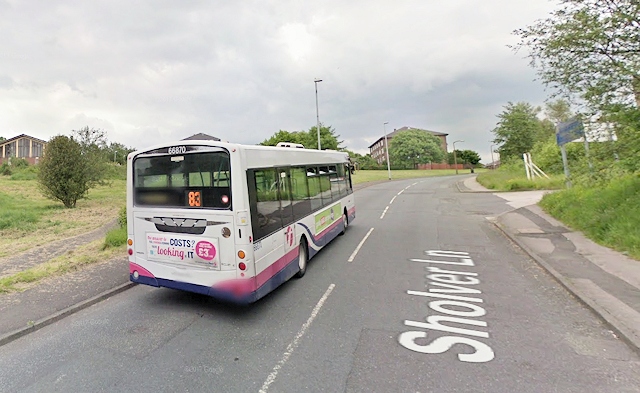 Number 83 bus service Sholver