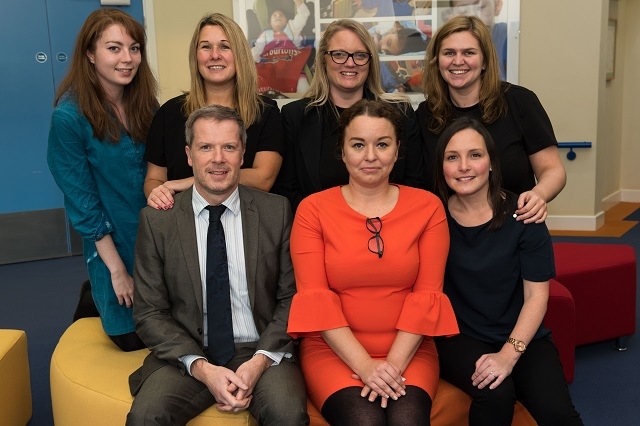 Caitlin Hawkin, Coliseum; Clare Taylor, Action Oldham Fund; Claire Crossfield, Madhlo; Laura Tomlinson, Maggie’s; Michael Unsworth, Kingfisher School; Angela Higham, Dr Kershaw’s Hospice and Susan Pownell, Action Oldham Fund