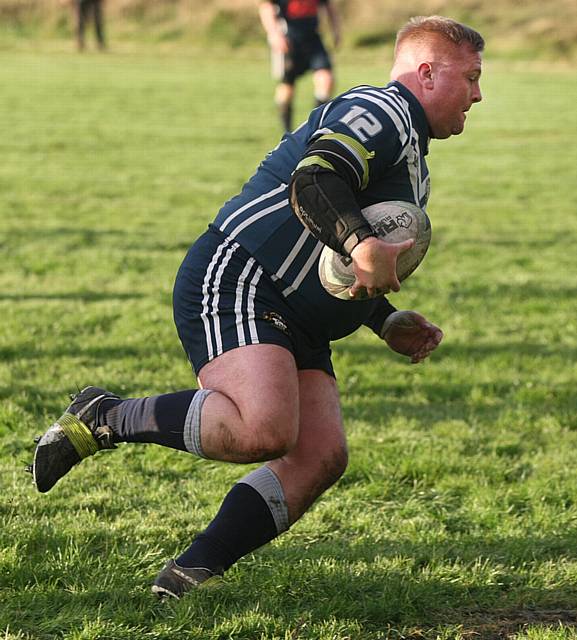 COOL HEAD: Kevin Collins kicked a late penalty to hand Hollinwood a vital two points against West Craven Warriors