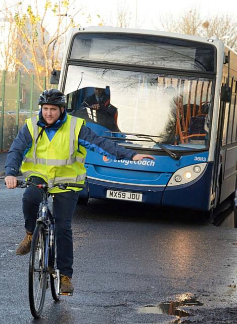 ON your bike . . . for the training course