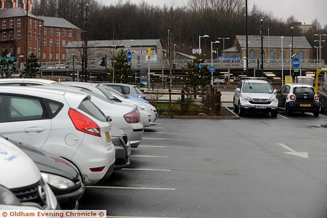 New multi-storey car park at Prince's Gate, Mumps for Metrolink users, almost finished.