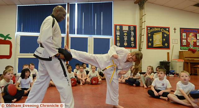 WORLD champion Roger Lawrence with Shannon McKinley (9)