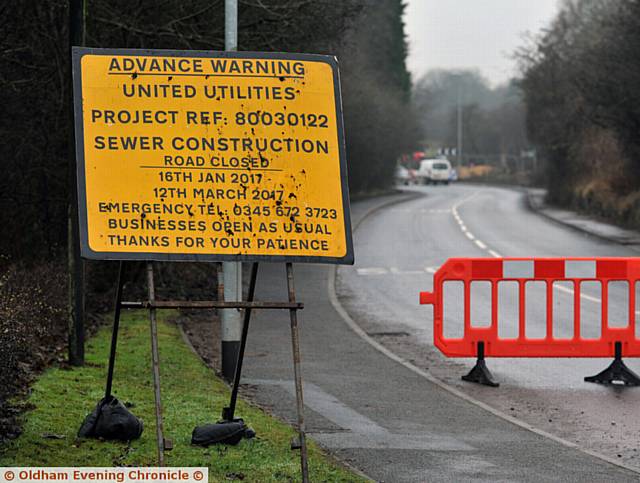 ROADWORKS on Middleton Road, Streetbridge