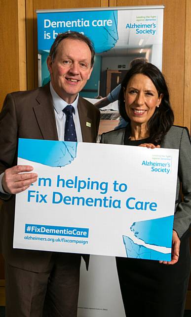 DEBBIE Abrahams, MP for Oldham East and Saddleworth with campaigner and actor Kevin Whatley DEBBIE Abrahams, MP for Oldham East and Saddleworth with campaigner and actor Kevin Whatley