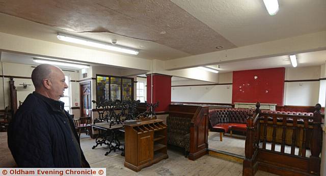 INSIDE the new Oldham Foodbank headquarters, in the former Three Crowns pub with Andrew Barr, Foodbank manager