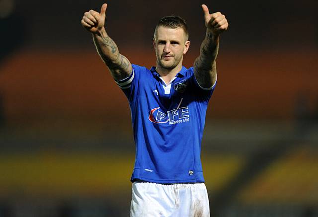 ATHLETIC captain Peter Clarke played alongside Dan Gardner at Bury