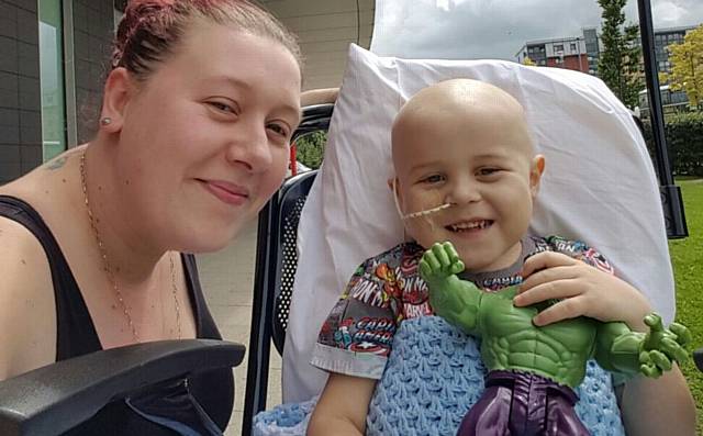 Corey with his mum Lynn-Marie