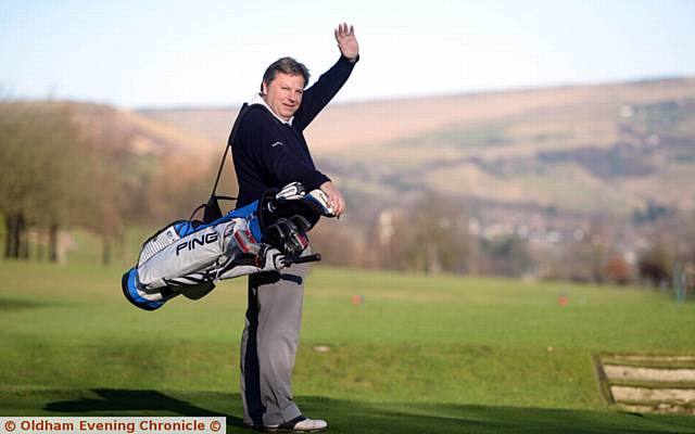 goodbye . . . Rob Johnson, pro at Saddleworth Golf Club leaving after 20 years.