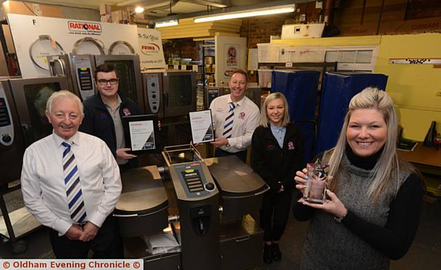 AWARD . . . (from left) Malcolm Normanton (director), Liam Paull (spares co-ordinator), Duncan Normanton (director), Hollie Normanton (service administrator) and Lisa Normanton (director) AWARD . . . (from left) Malcolm Normanton (director), Liam Paull (spares co-ordinator), Duncan Normanton (director), Hollie Normanton (service administrator) and Lisa Normanton (director)