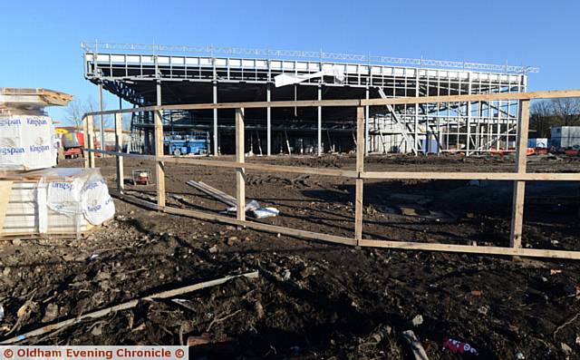 New Audi showroom on Chadderton Way taking shape.