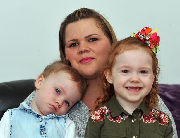 FRANCESCA Tomlinson with Amelia-Rose and Gracie-Jane