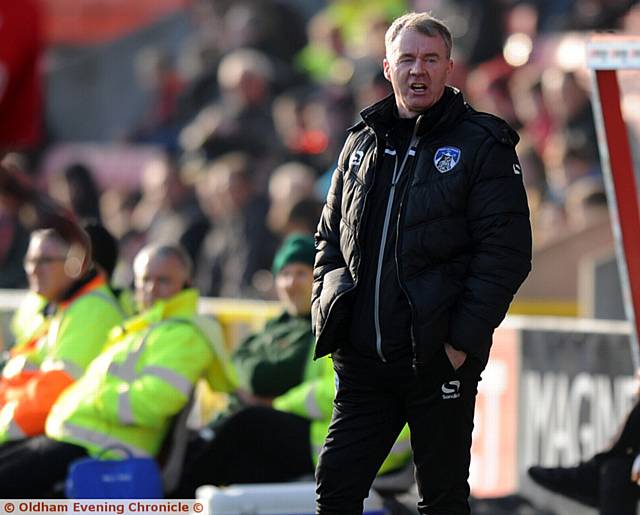 PLOTTING A THIRD STRAIGHT HOME SUCCESS: John Sheridan