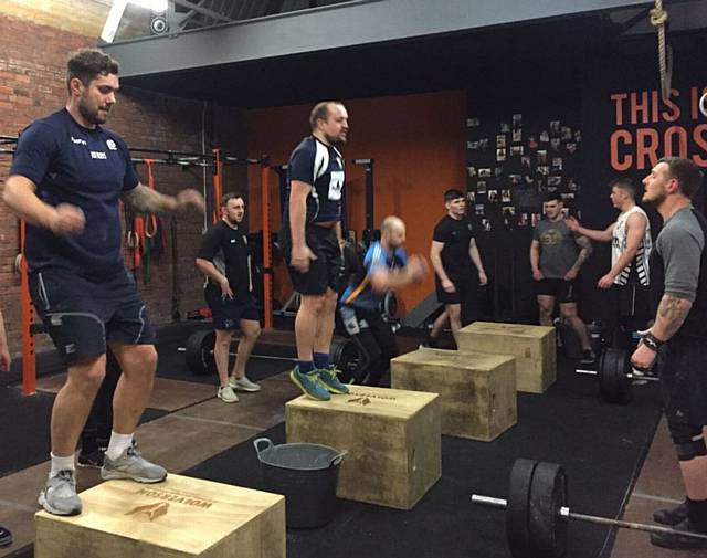 RANGERS players are put through their paces to get into shape for the new season